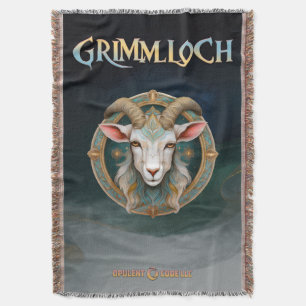 Cobertor Emblema de Cabra Grimmloch RPG de Fantasia