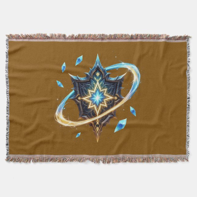 Cobertor Emblema de Fantasia com Lâminas Flutuantes – Energ (Frente)
