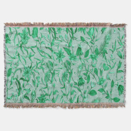 Cobertor Emerald Green em uma textura escultórica apoiando