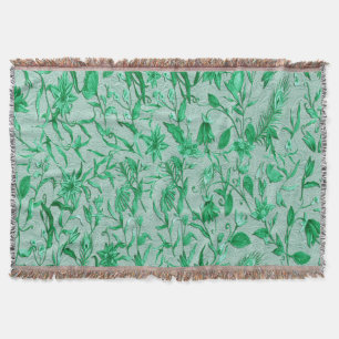 Cobertor Emerald Green em uma textura escultórica apoiando