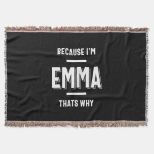 Cobertor Emma Name Personally Women Girl