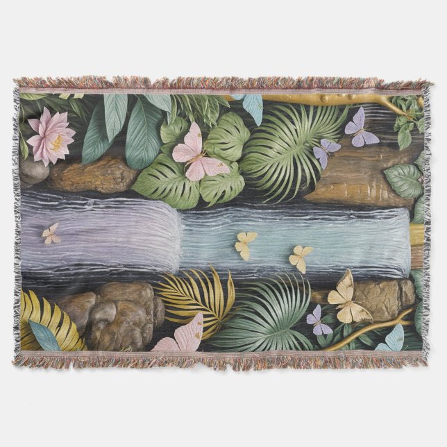 Cobertor Enchanted Falls Oasis (Frente)