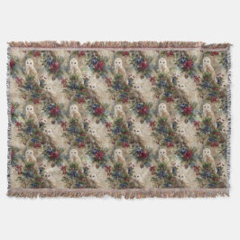 Cobertor Enchanting Floral Owl