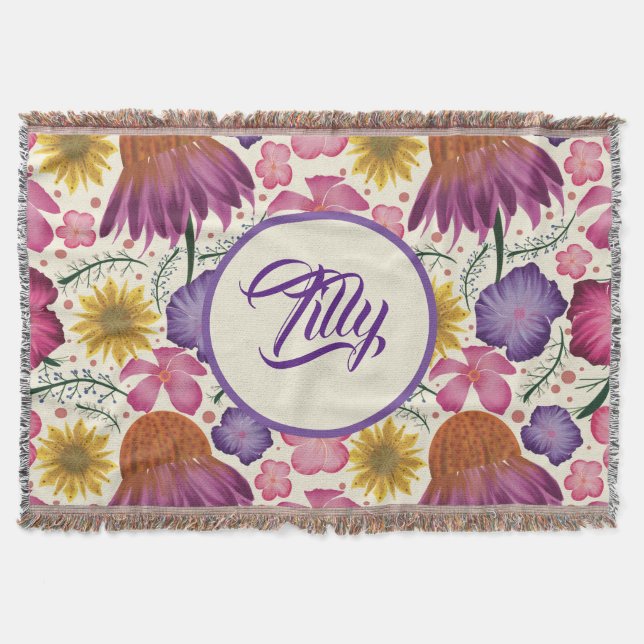 Cobertor Enfermeiro de flor selvagem (Frente)