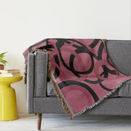 Cobertor Enfumaçado Topaz e Círculos Pretos