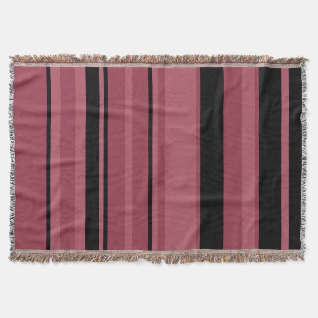 Cobertor Enfumaçado Topaz e faixas pretas (Frente)