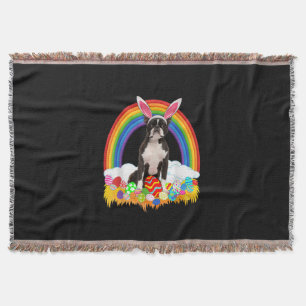 Cobertor Engraçado Boston Terrier Páscoa de cachorro com