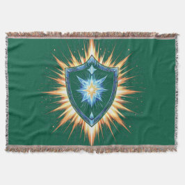 Cobertor Epic Fantasy Shield with Radiant Energy Burst – Ma
