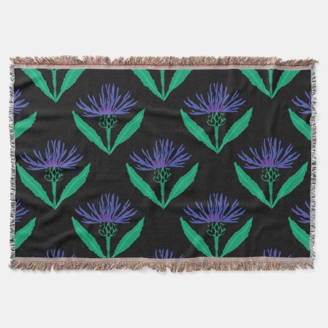 Cobertor Espadim azul-escuro preto (Frente)