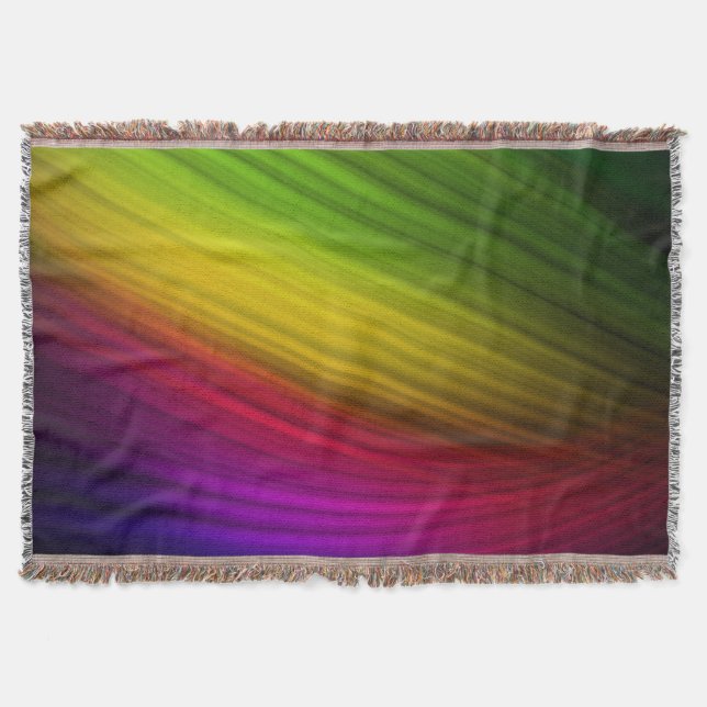 Cobertor Espectro Incrível de Cores de Arco-Íris (Frente)