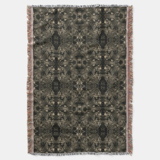 Cobertor Espelhamento que parece veluz, tons beges clássico (Frente Vertical)