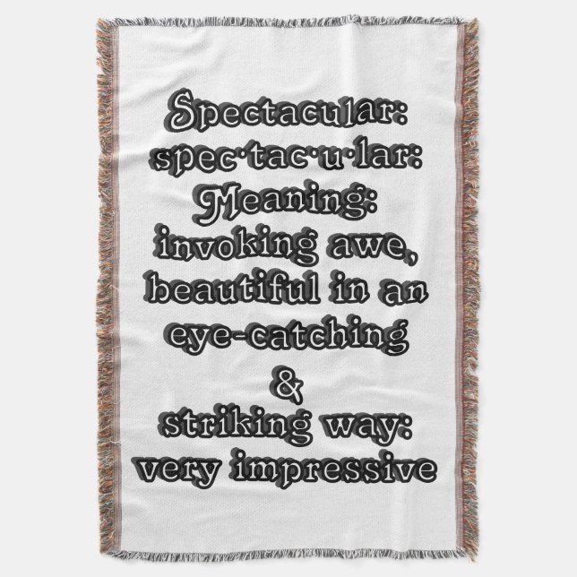 Cobertor Espetacular: ・ de definição tac ・ u lar ・ (Frente Vertical)