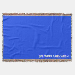Cobertor Esplêndido Nome de Cor Azul Fairywren
