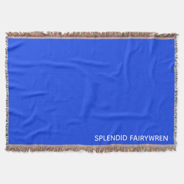 Cobertor Esplêndido Nome de Cor Azul Fairywren (Frente)