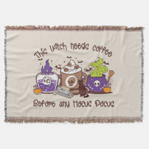 Cobertor Esta Bruxa Precisa De Café