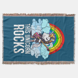 Cobertor Esta Guitarra do Unicorn Rocks