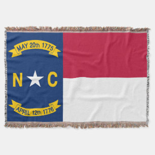 Cobertor Estado da Carolina do Norte Impressão Patriótico