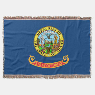 Cobertor Estado de Idaho Impressão Patriótico