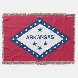 Cobertor Estado do Arkansas Bandeira Impressão Patriótico