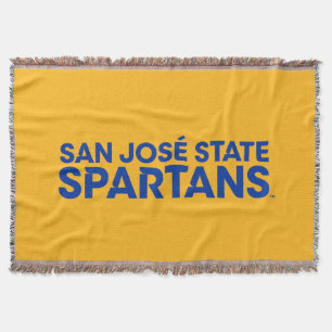 Cobertor Estado Spartans Wordmark de San Jose