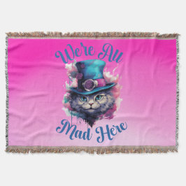 Cobertor Estamos todos loucos aqui - Alice no País das Mara