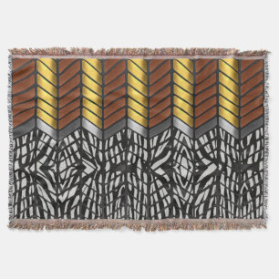 Cobertor Estampa Animal Moderna Zigue-Zague Chevron Zebra