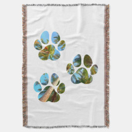 Cobertor Estampas de cães - Palmeiras tropicais