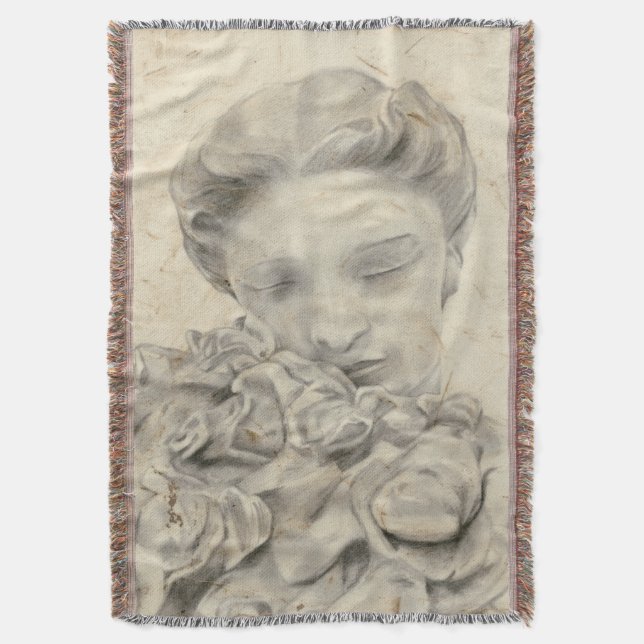 Cobertor Estátua no Jardim I (Frente Vertical)