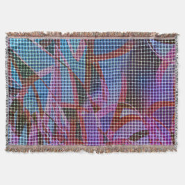 Cobertor Estilo das cestas em tons de rosa escuro, lilás, r