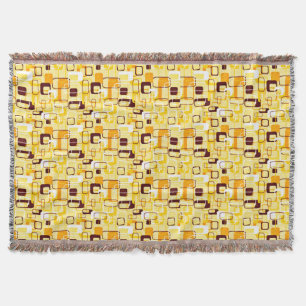 Cobertor Estilo de abstrato amarelo e preto moderno