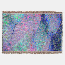 Cobertor Estilo de couro rugoso com tinta vestida, azulado