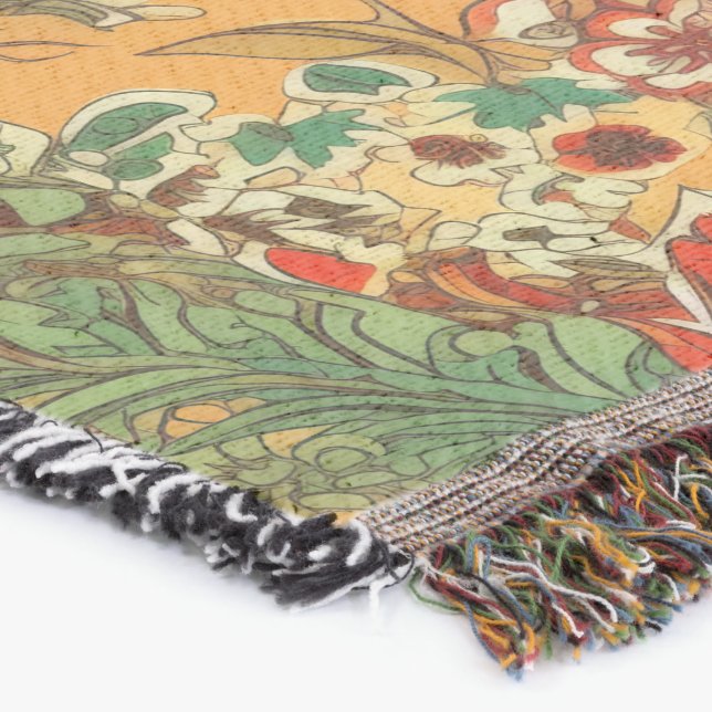 Cobertor Estilo indonésio Batik Balinês Amarelo (Canto)