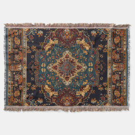 Cobertor Estilo marroquino azul vermelho