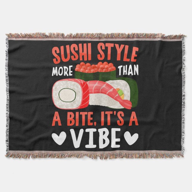 Cobertor Estilo Sushi Mais do que uma Mordida (Frente)