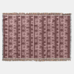 Cobertor Estilo Tribal II - Tons de Marrom