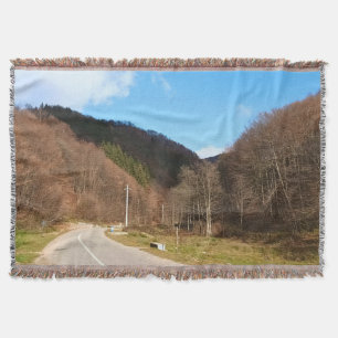 Cobertor Estrada Sinuosa Através da Floresta – Romênia Selv