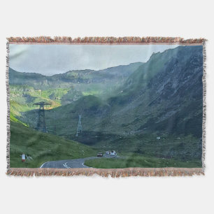 Cobertor Estrada Transfagarasan – Impressão da Montanha dos