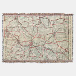 Cobertor Estradas da bicicleta em New York e em connecticut