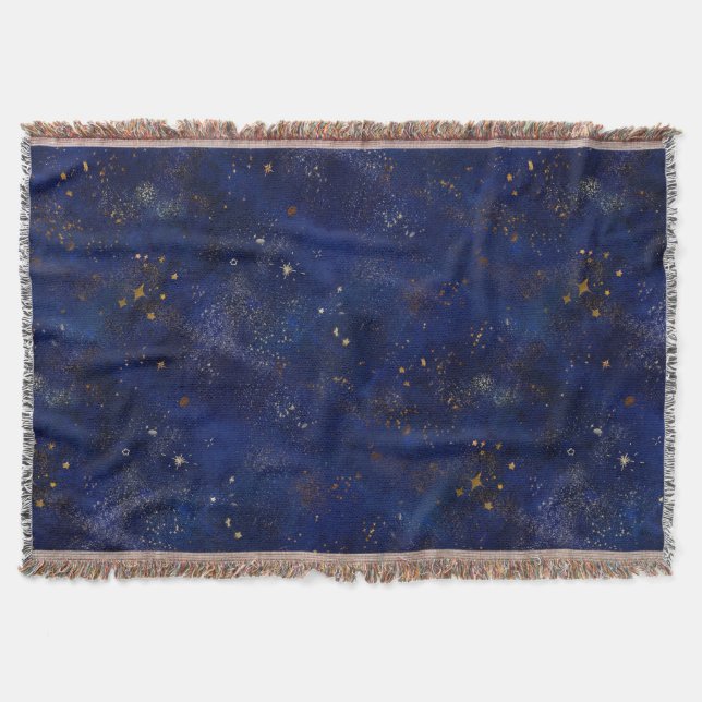 Cobertor Estrelas Douradas e Navais (Frente)