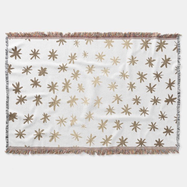Cobertor Estrelas metálicas - ouro (Frente)
