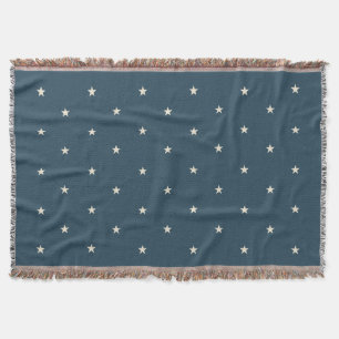 Cobertor Estrelas Patrióticas Vintage Azul Cantão 