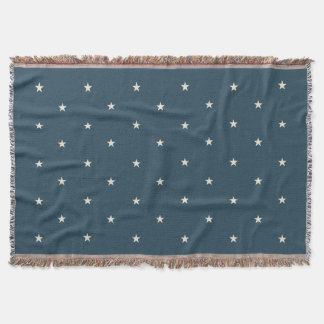 Cobertor Estrelas Patrióticas Vintage Azul Cantão 