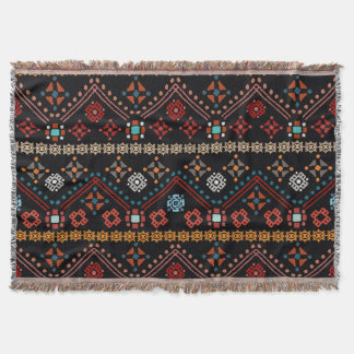 Cobertor Étnica Boho: Tribal Colorida Sem Olho.