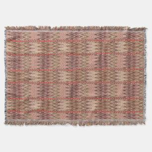 Cobertor Étnica Chevron Damask, Taupe Tan e Beige