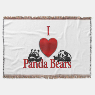 Cobertor Eu Amo Ursos Pandas