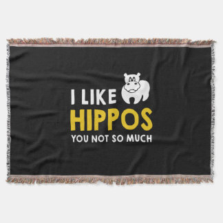 Cobertor Eu Gosto De Hippos, Você Não É Tão Presente De Fig
