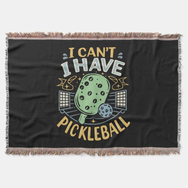 Cobertor Eu Não Posso Ter Pickleball (Frente)