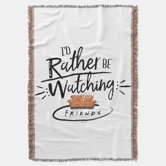 Cobertor Eu Preferencialmente assistindo AMIGOS™ (Frente Vertical)