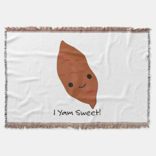 Cobertor Eu sou um Doce Batata-Doce kawaii Fofo