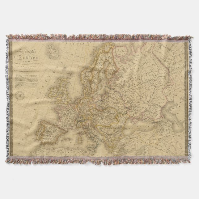 Cobertor Europa em 1813 (Frente)